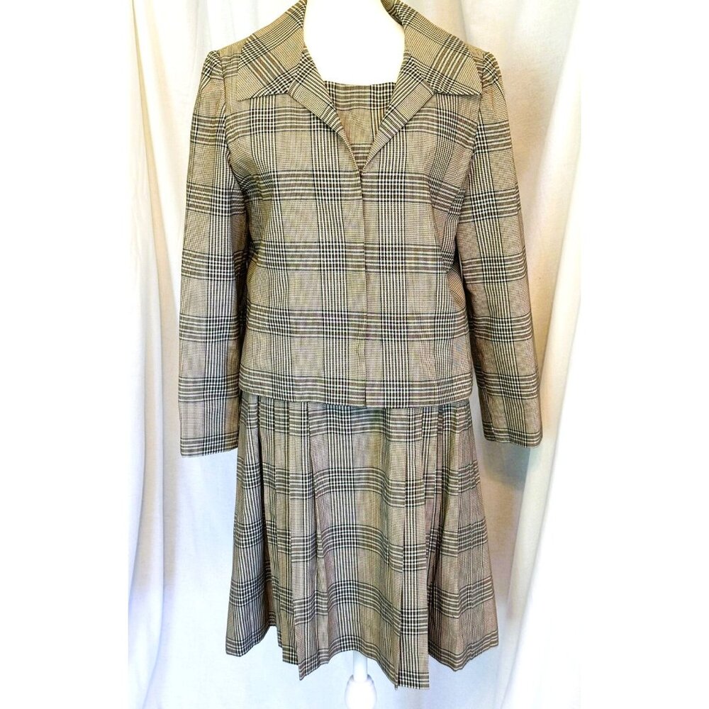 Vintage Abe Scrader for Lord & Taylor Dress with Matching CC Jacket, Size 12